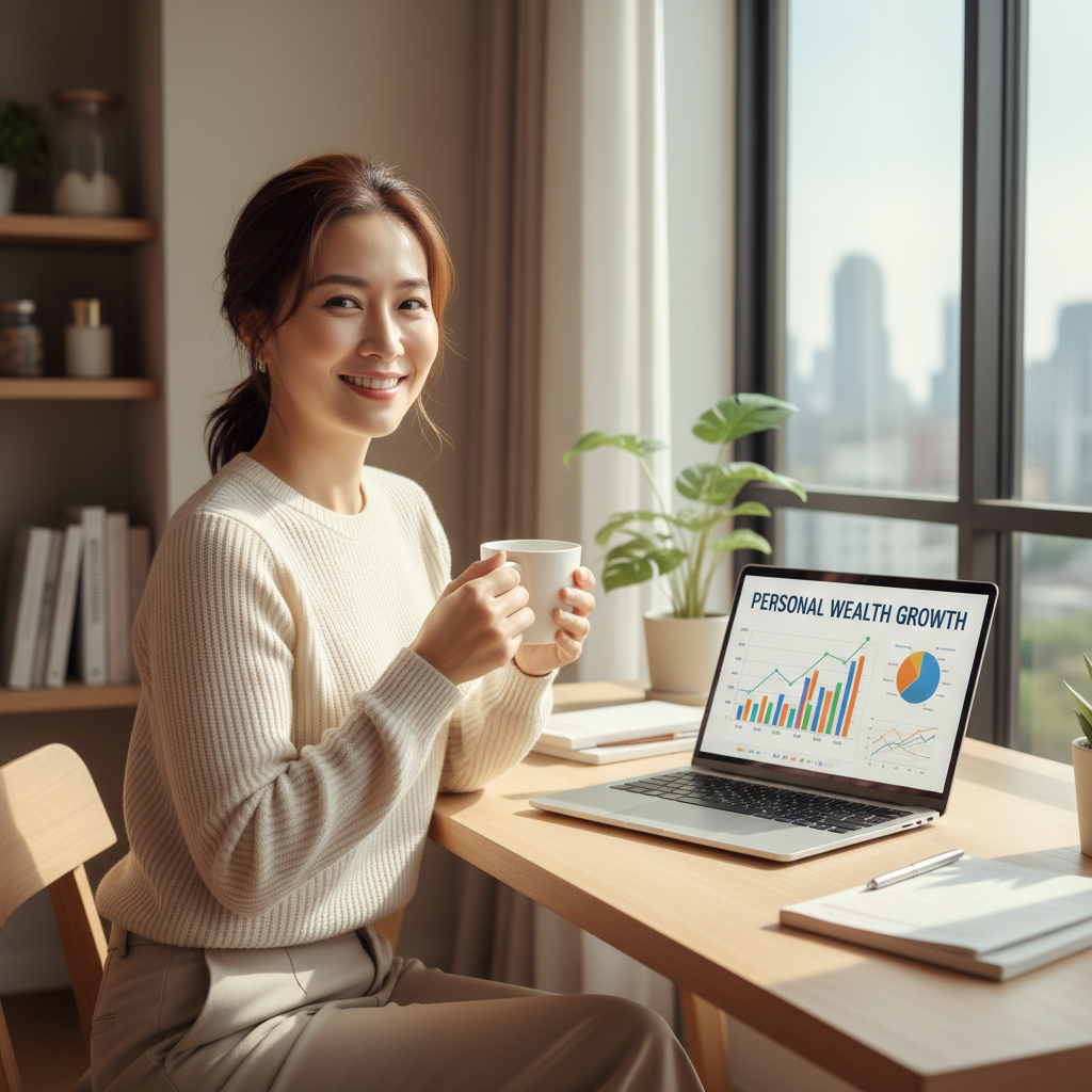 お金のトレーニングを受ける女性のイメージ